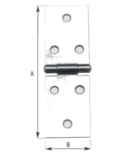 Cerniera lunga a.122 – Inox Art Cm 8