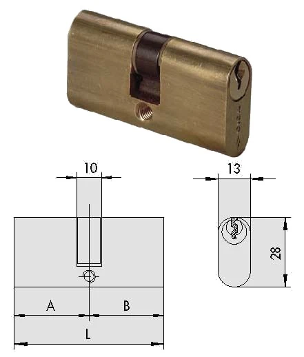 Cilindro doppio ovale cisa 08210