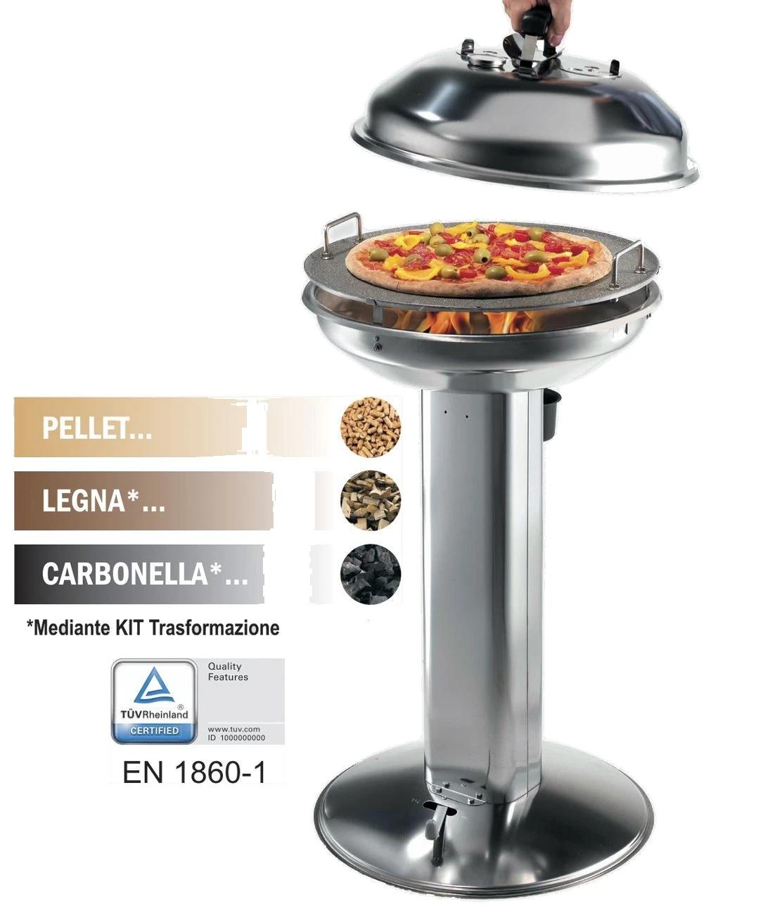 Coperchio per barbecue a gas