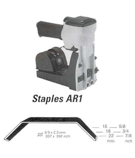 Cucitrice pneumatica roll rab per chiusura cartoni