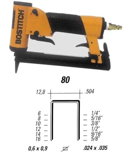 Cucitrice pneumatica stanley/bostitch supertacker tu-216-80e