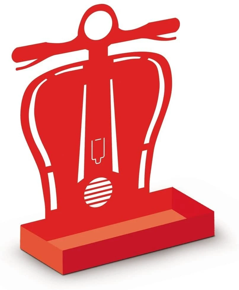 Zampirone Porta spirale Antizanzara a forma di Vespa Rossa - Alubox