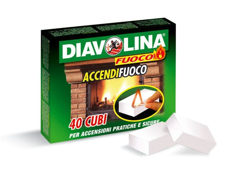 Diavolina accendifuoco 40 cubetti