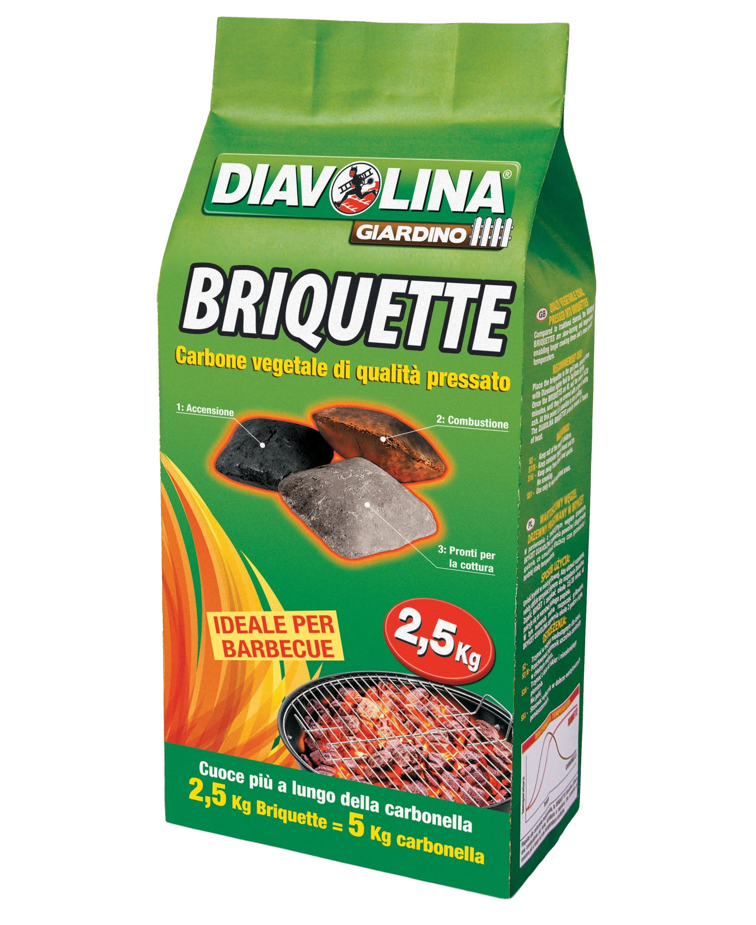 Diavolina carbone vegetale kg.2,5