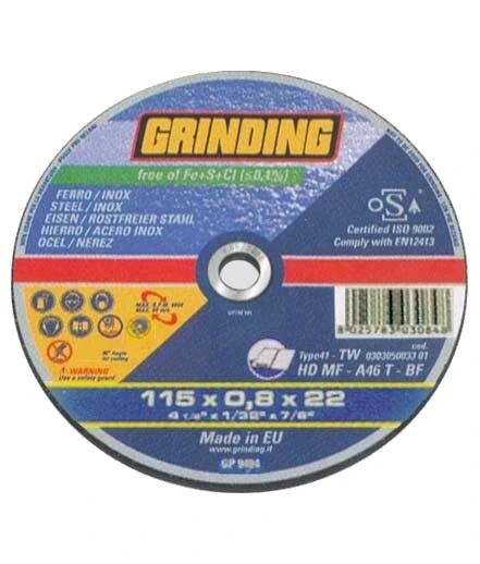Disco abrasivo grinding sottile con centro depresso tw