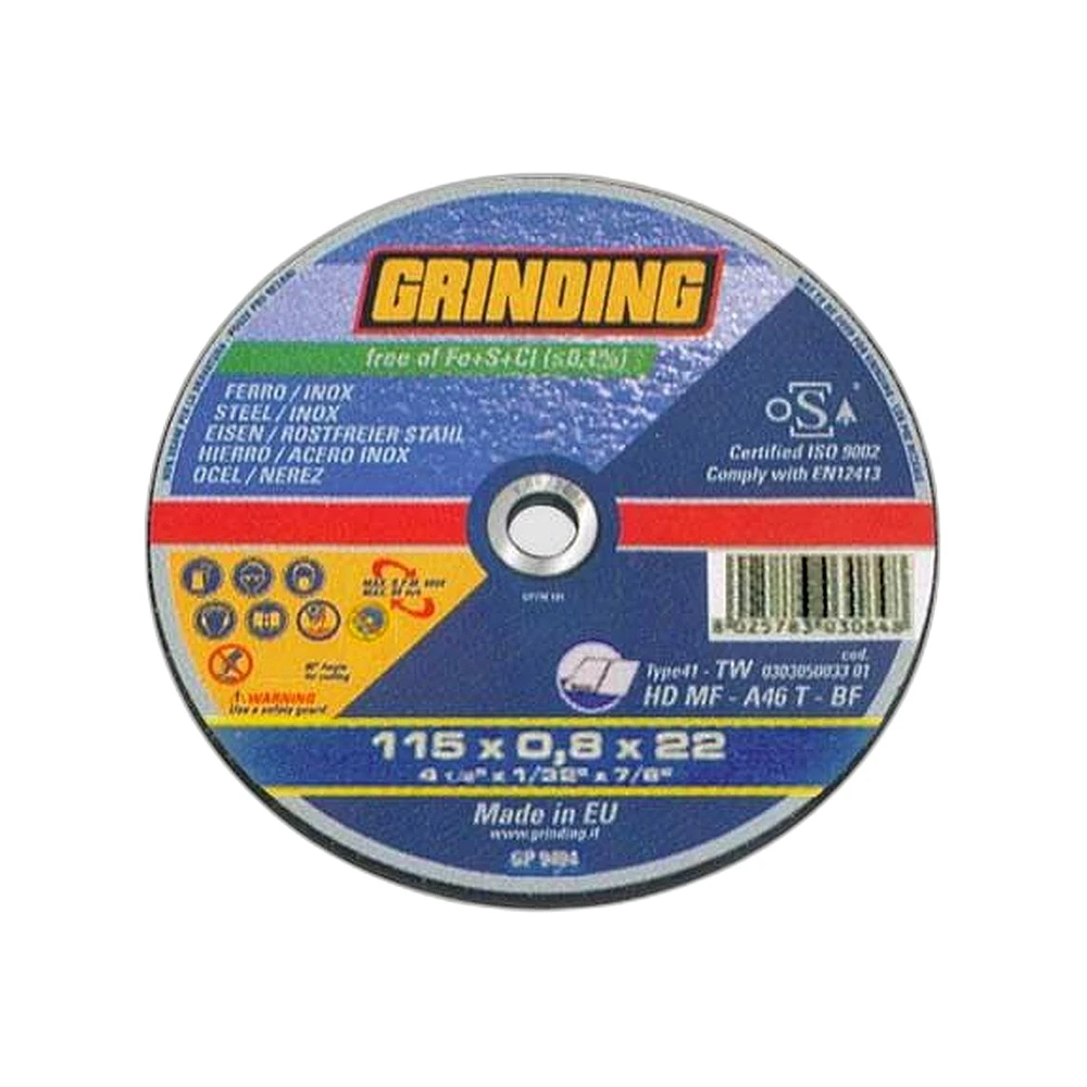 Disco abrasivo grinding sottile con centro depresso tw