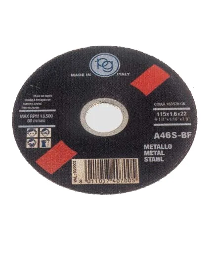 Disco abrasivo per taglio ferro