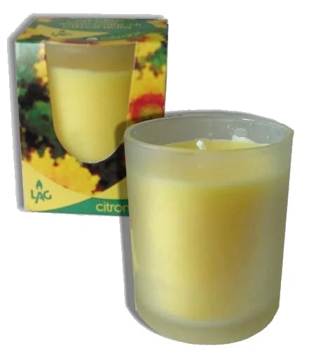 Fiaccola citronella in vetro