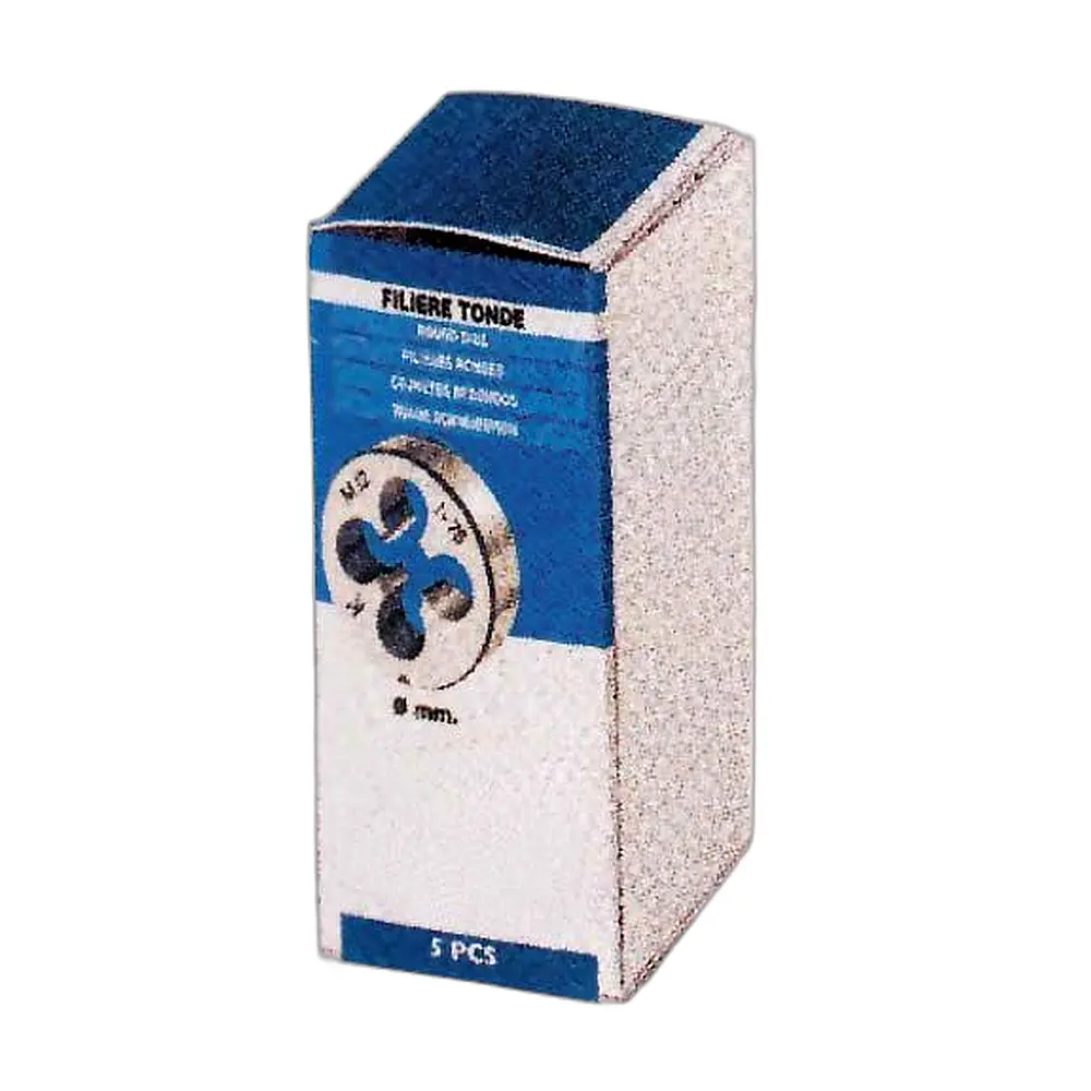 Filiera tonda al cromo filettatura metrica iso passo grosso