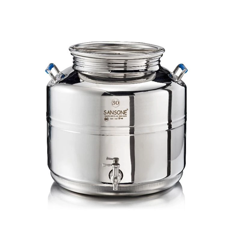 Fusto olio inox 18/10 sansone modello europa saldato tig