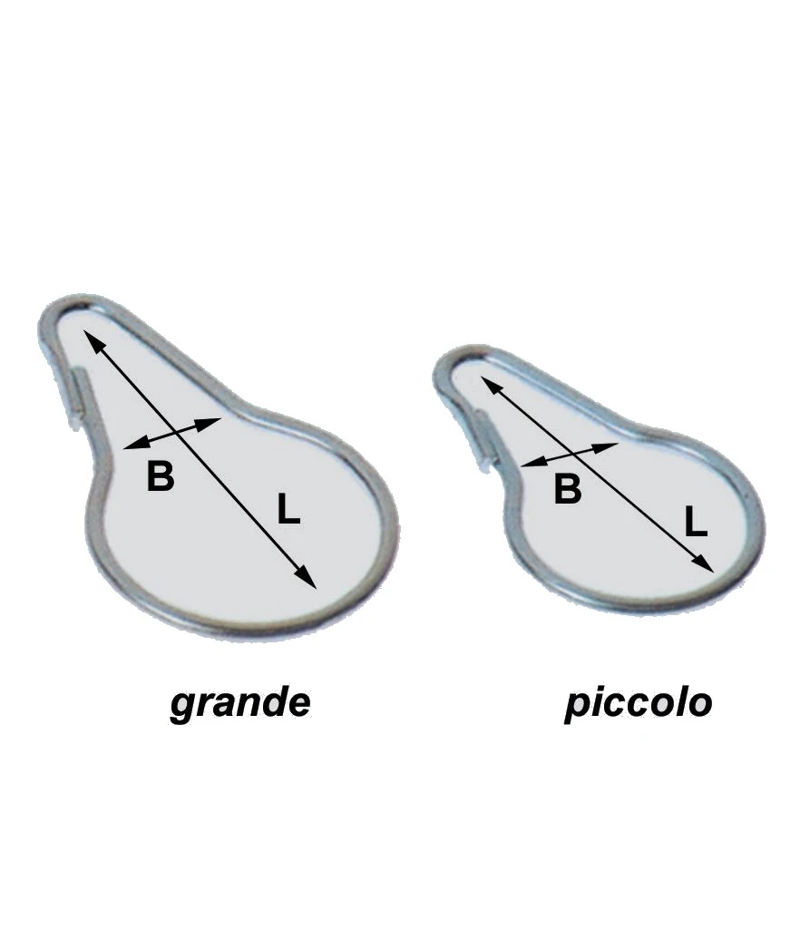 Gancio per tenda doccia a.583
