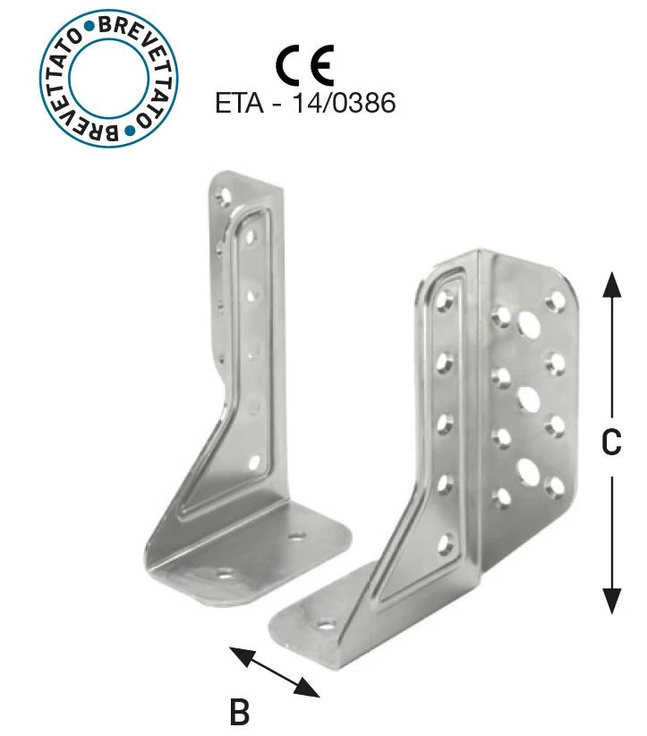 Giunzione c/ali a larghezza variabile "zs"886/100