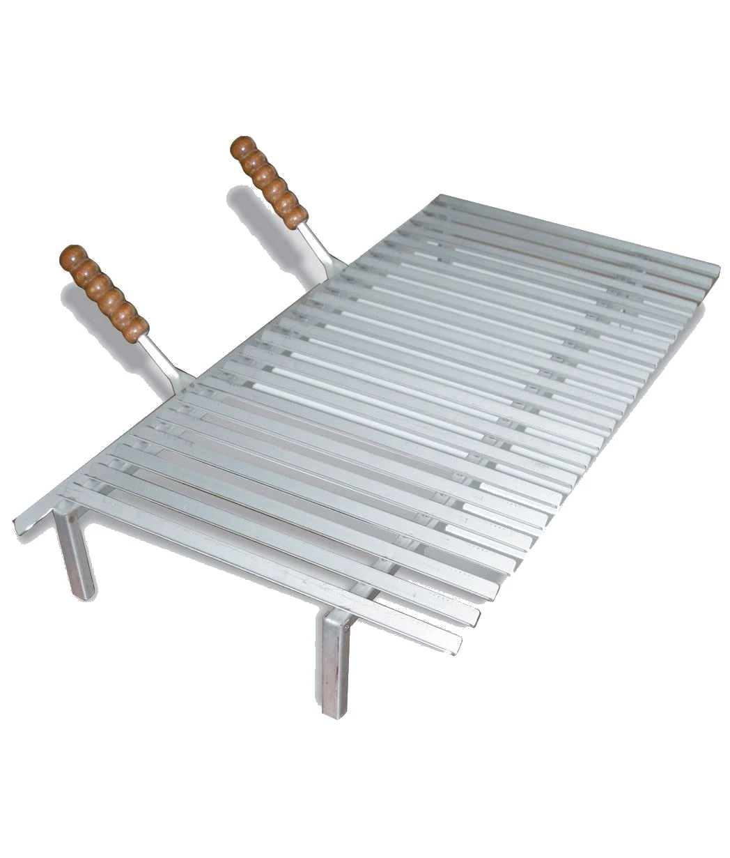 Gratella inox a 2 manici a.530/52