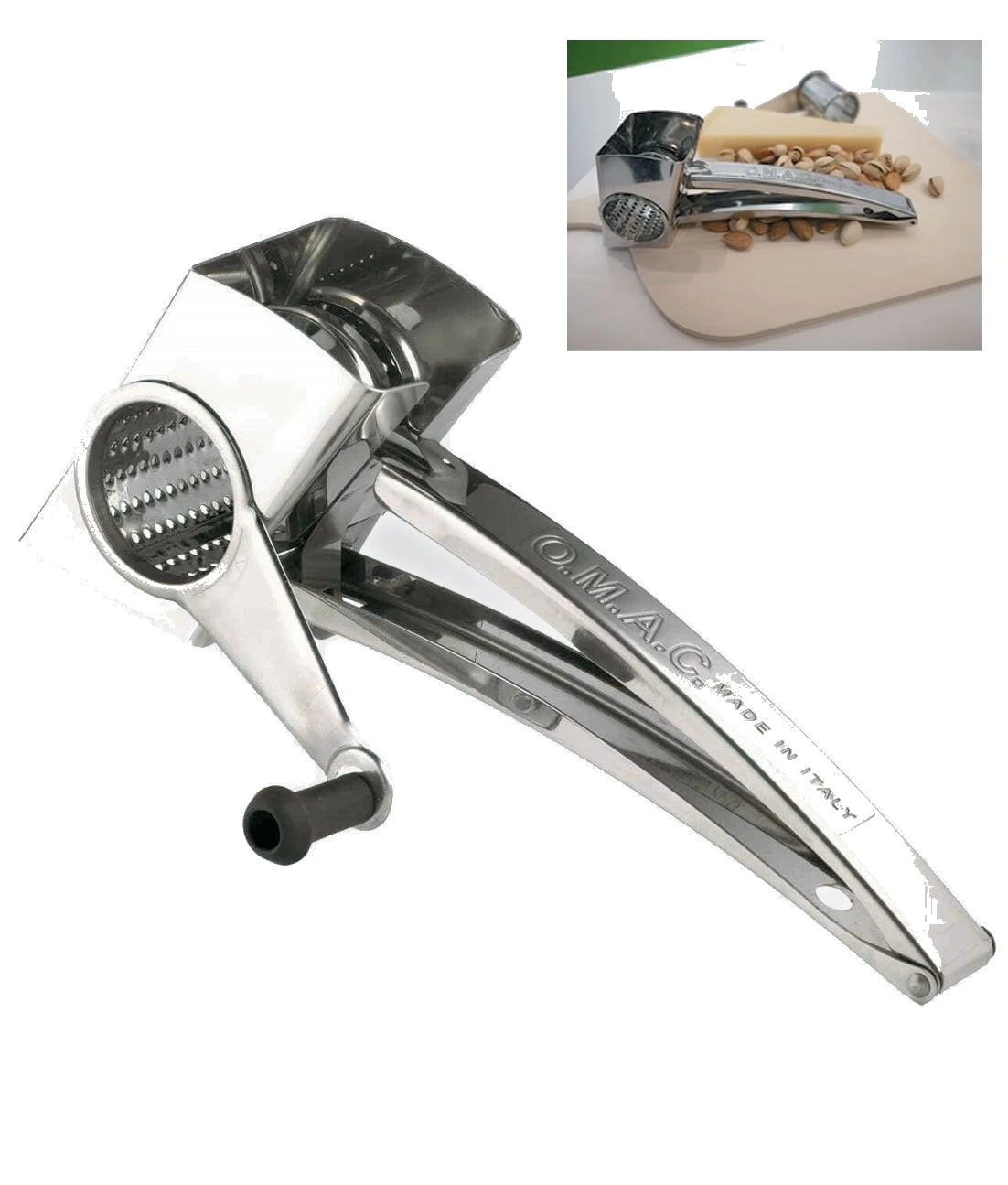 Grattugia manuale inox  a rullo