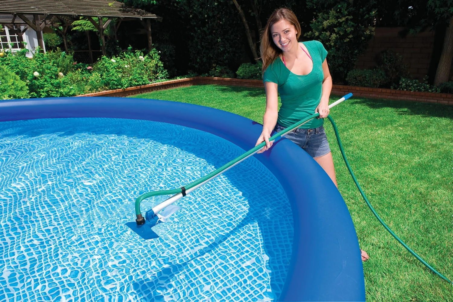 Kit pulisci piscina asta telescopica