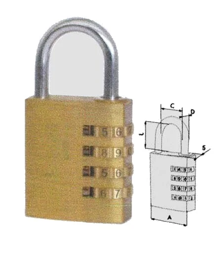 Lucchetto logo combinazione cisa 21190