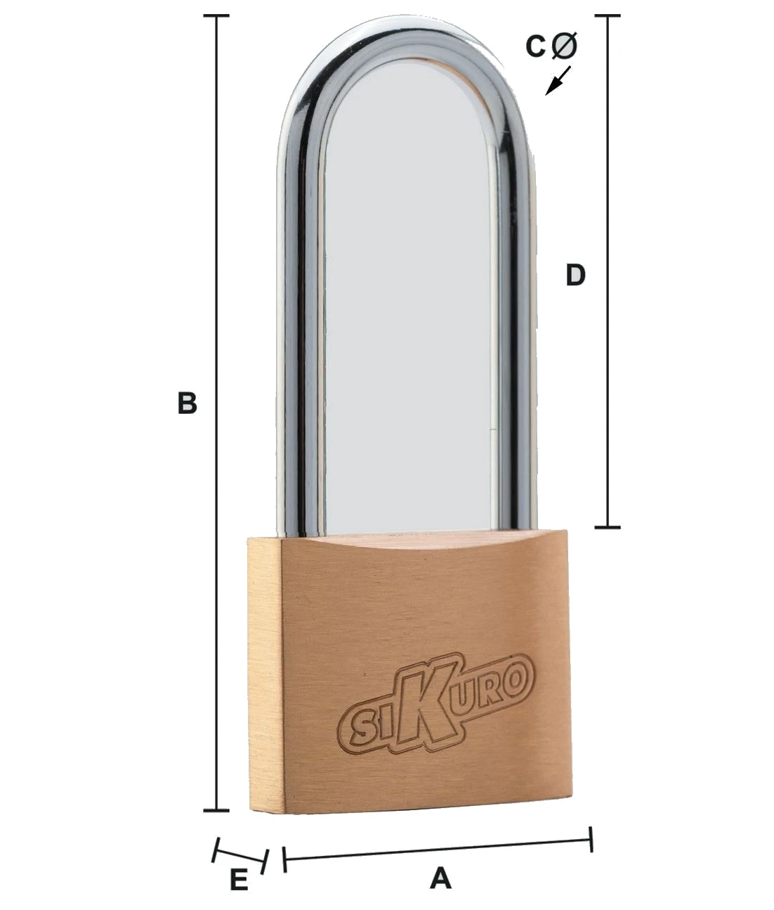Lucchetto sikuro arco lungo