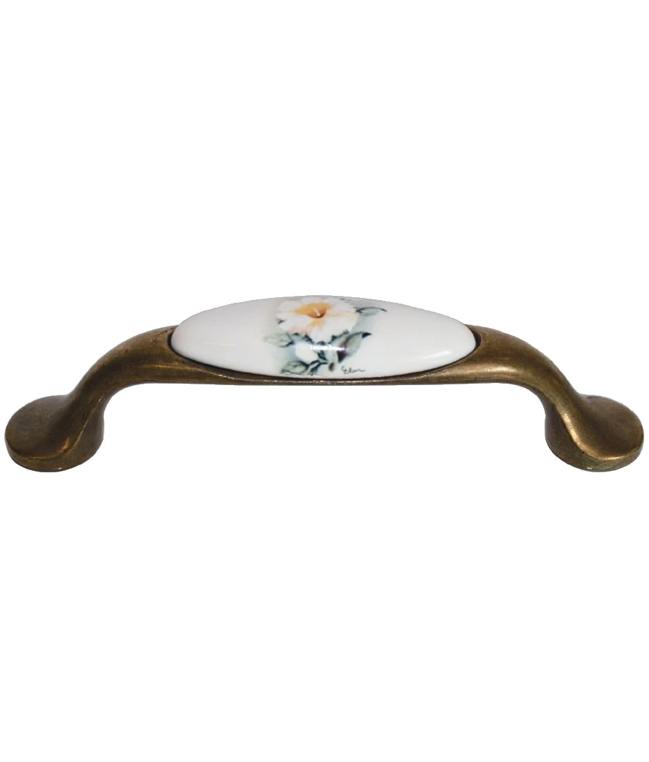 Maniglia ceramica – Finitura: oro lucido