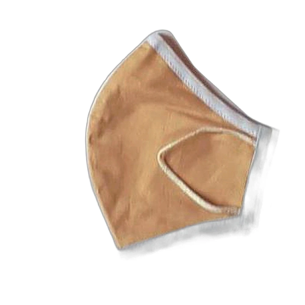 Mascherina cotone t/unita nocciola