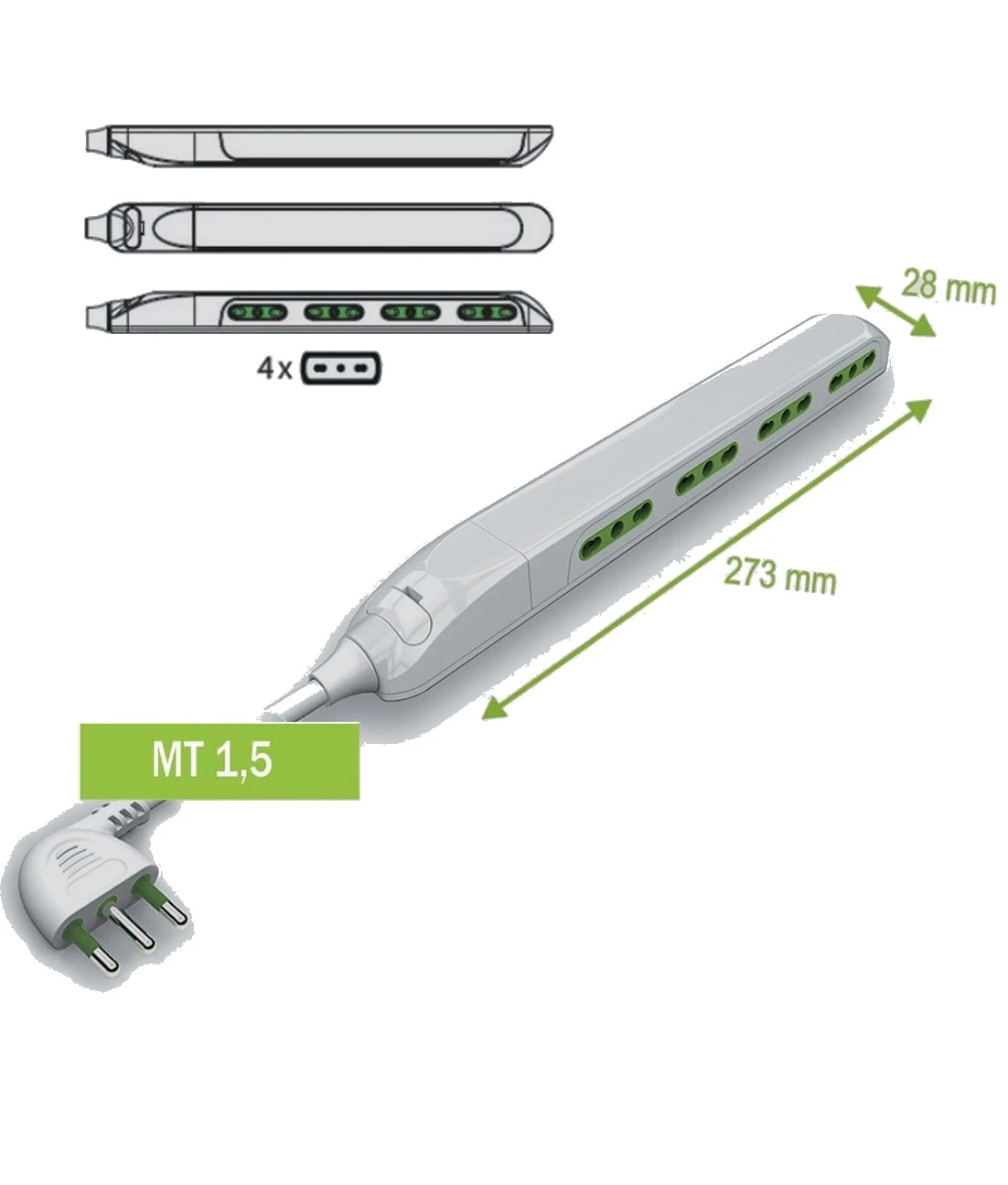 Multipresa 'slim'