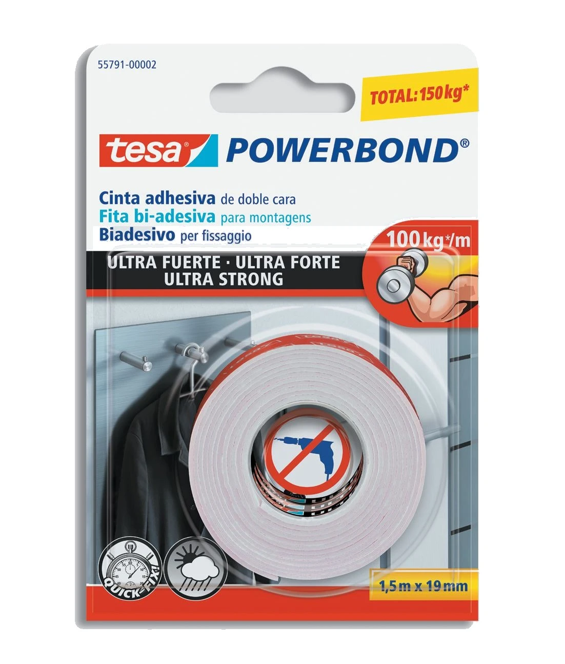 Nastro biadesivo powerbond ultra strong tesa