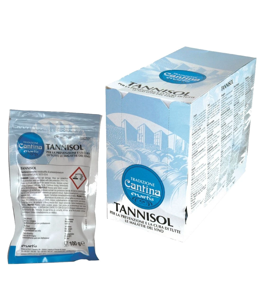 Pastiglie Tannisol - 2 bustine da 10 gr - Enartis