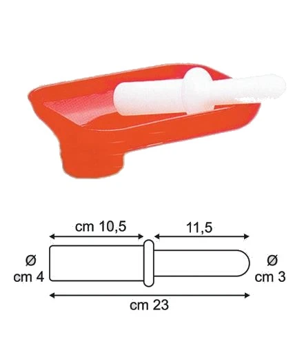 Pestello in plastica tre spade