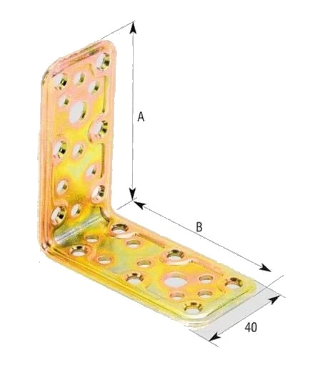 Piastra giunzione pesante angolo universale a.746 – 30x 30x40