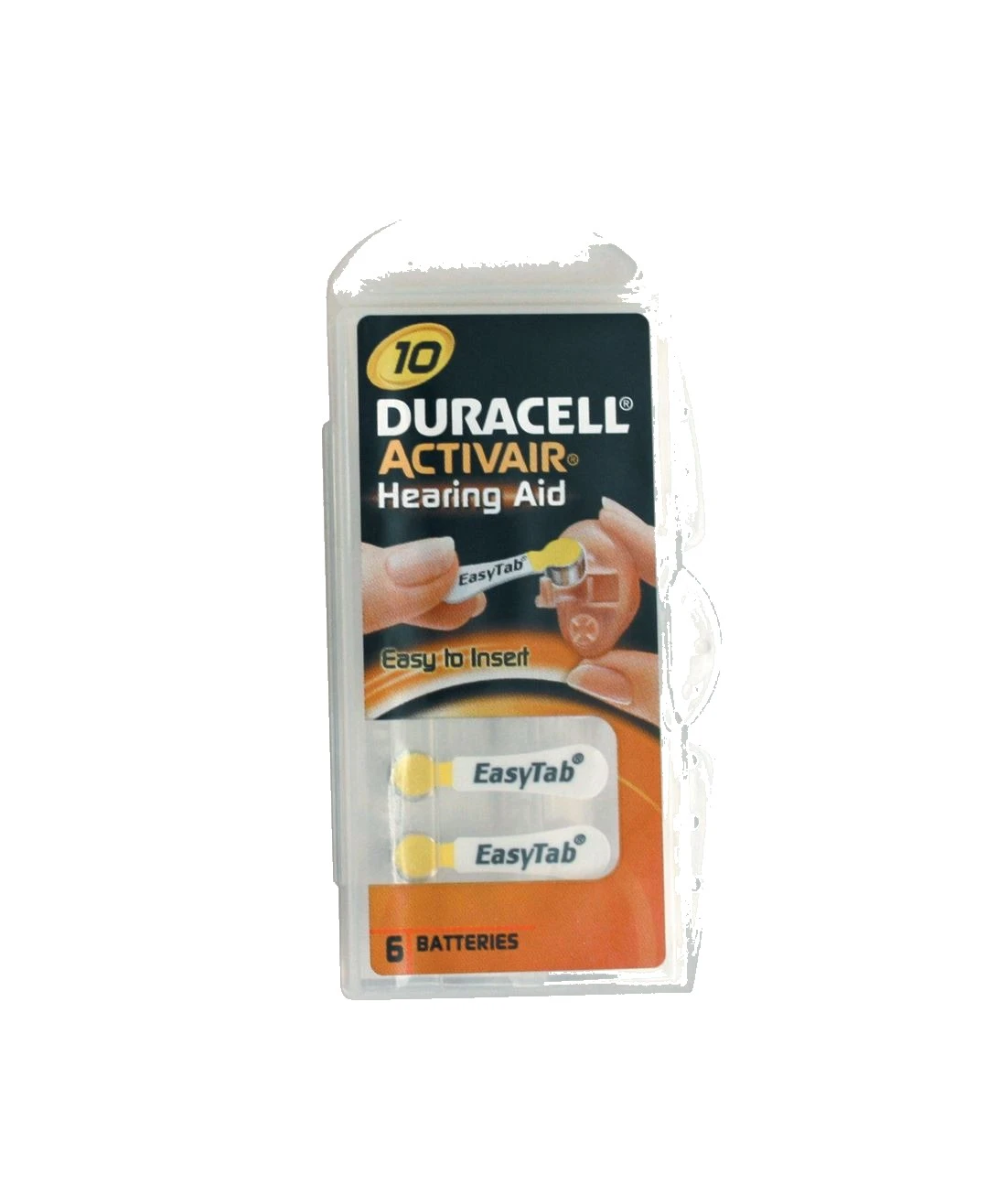 Pile duracell easytab da10  1,4v-6p