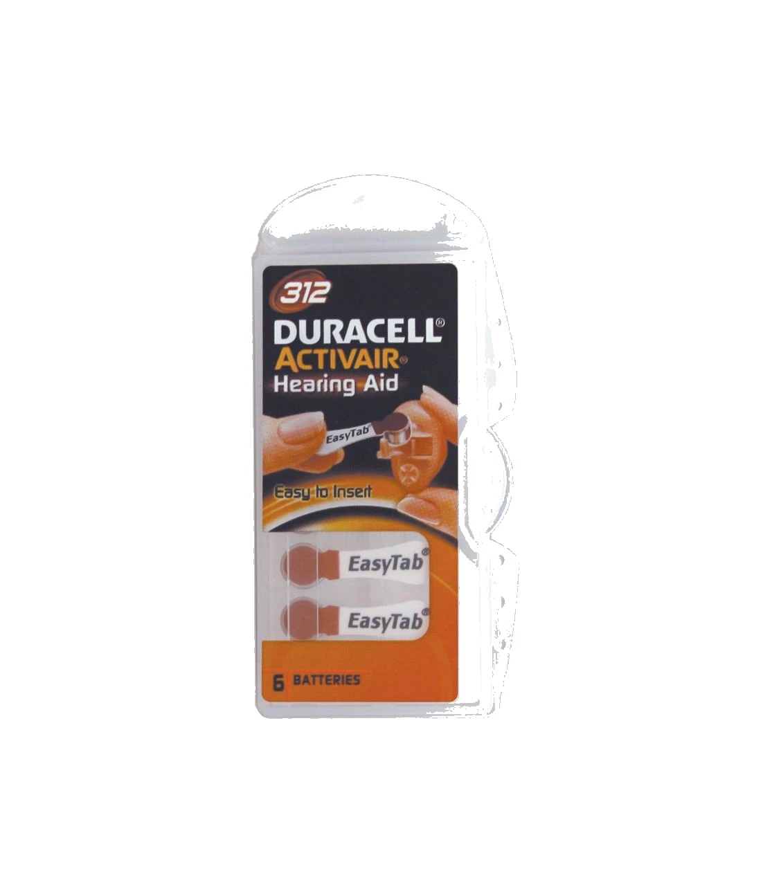 Pile duracell easytab dl312 1,4v-6p