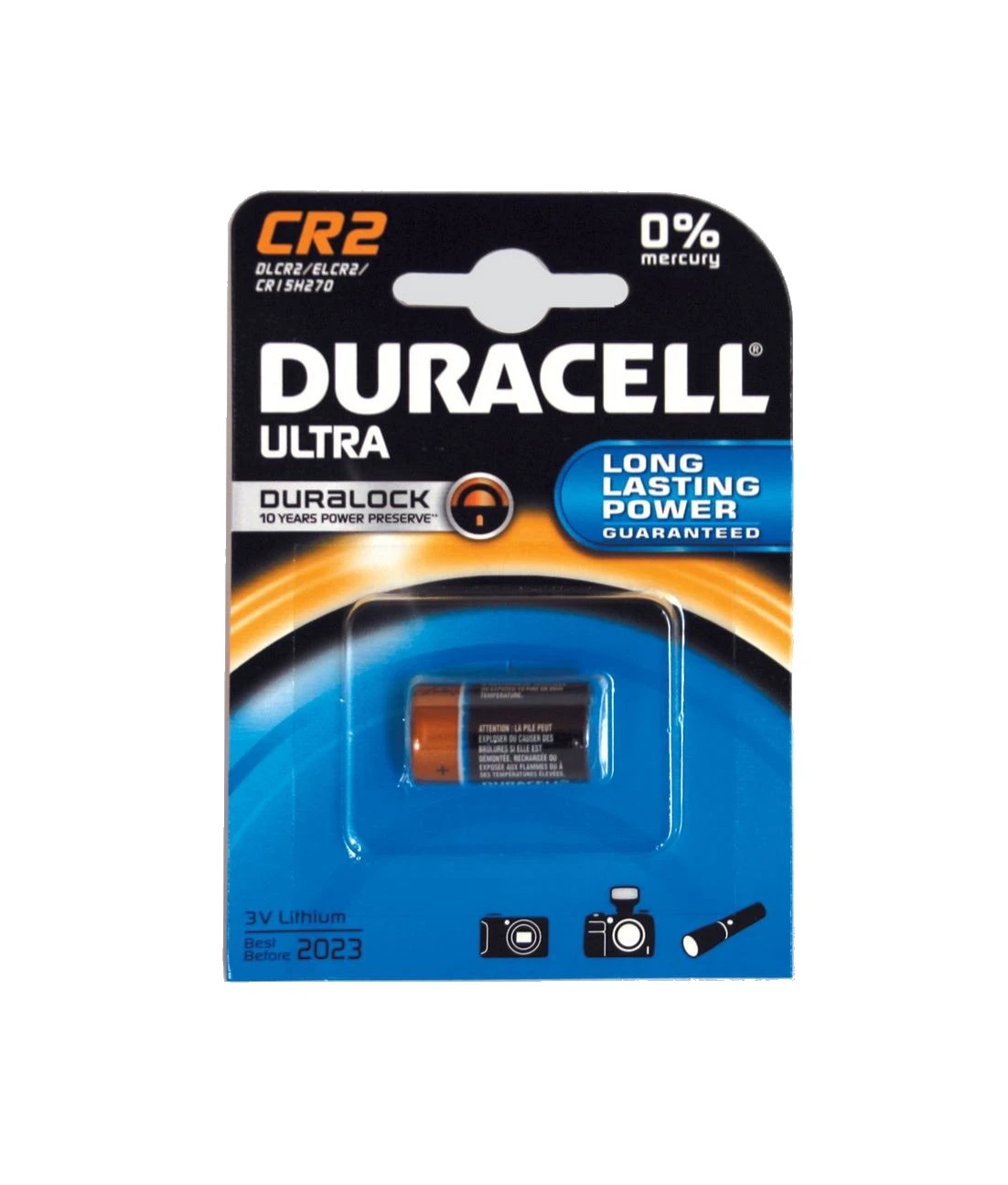 Pile duracell photo cr2 3v-1pz