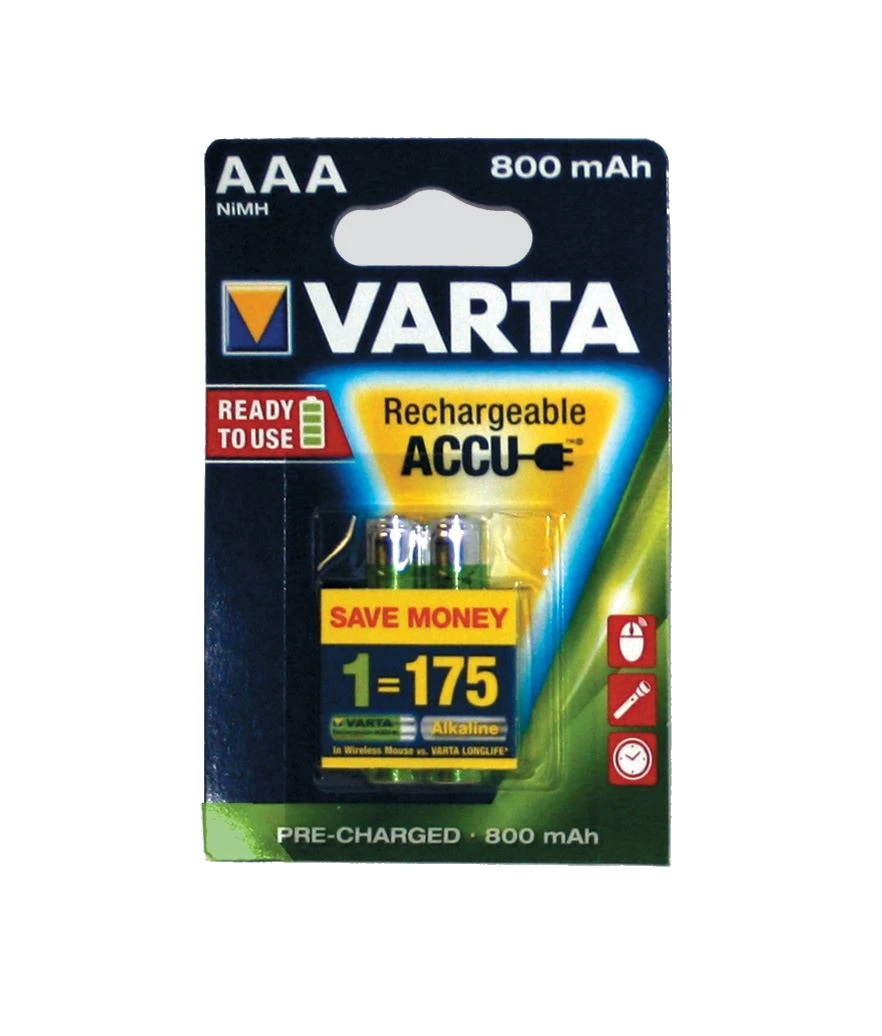Pile ricaricabili mini stilo aaa varta