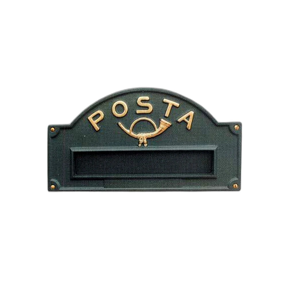 Placca buca  lettere in ottone a3