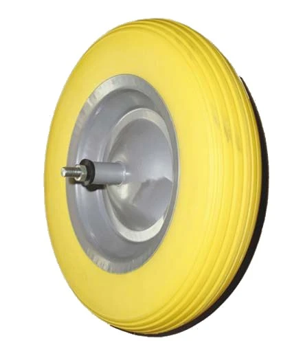 Ruota gialla per carriola a. s46 vtp