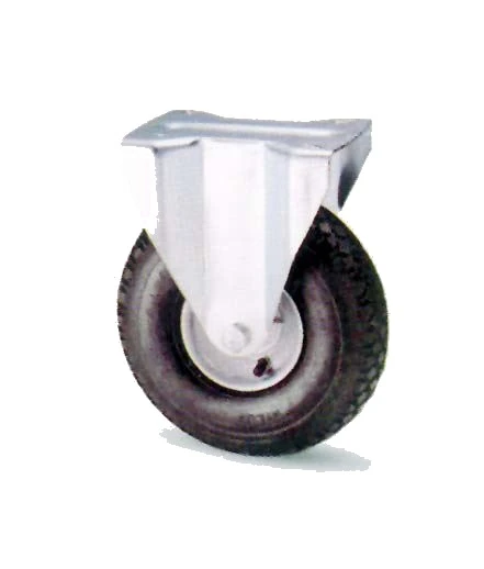Ruota pneumatica con base fissa per carrello a.54a