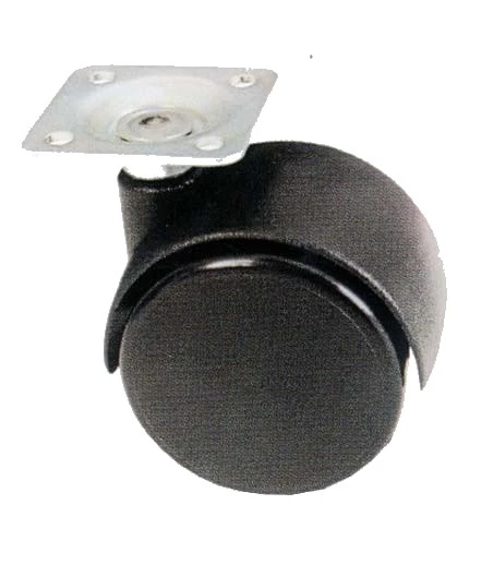 Ruota termoplastificata base in acciaio zincato girevole a.164
