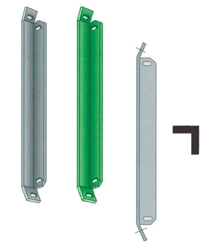 Saetta plasticata in ferro a "l"