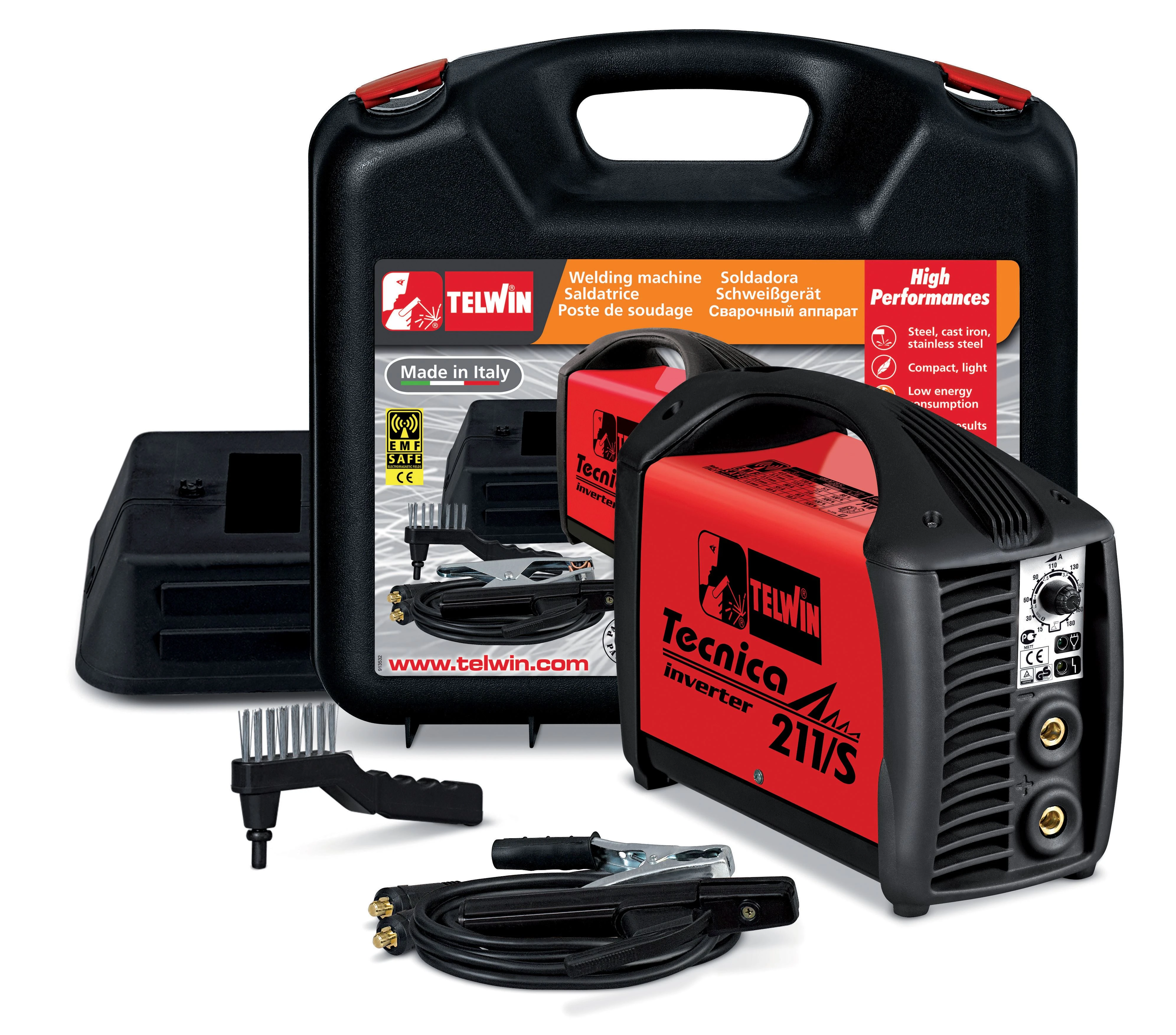 Saldatrice inverter tecnica 211/s + accessori