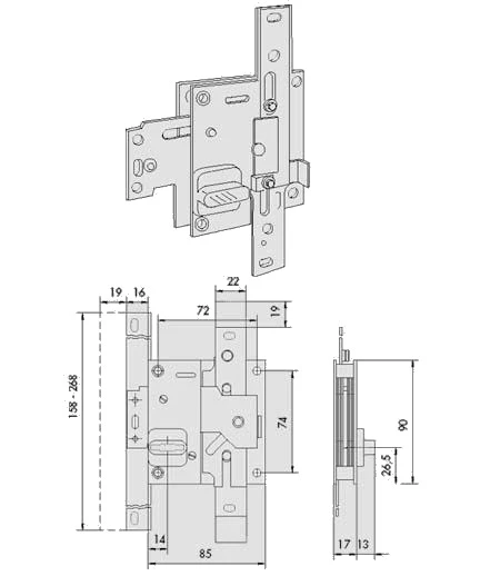Serratura per cassaforte