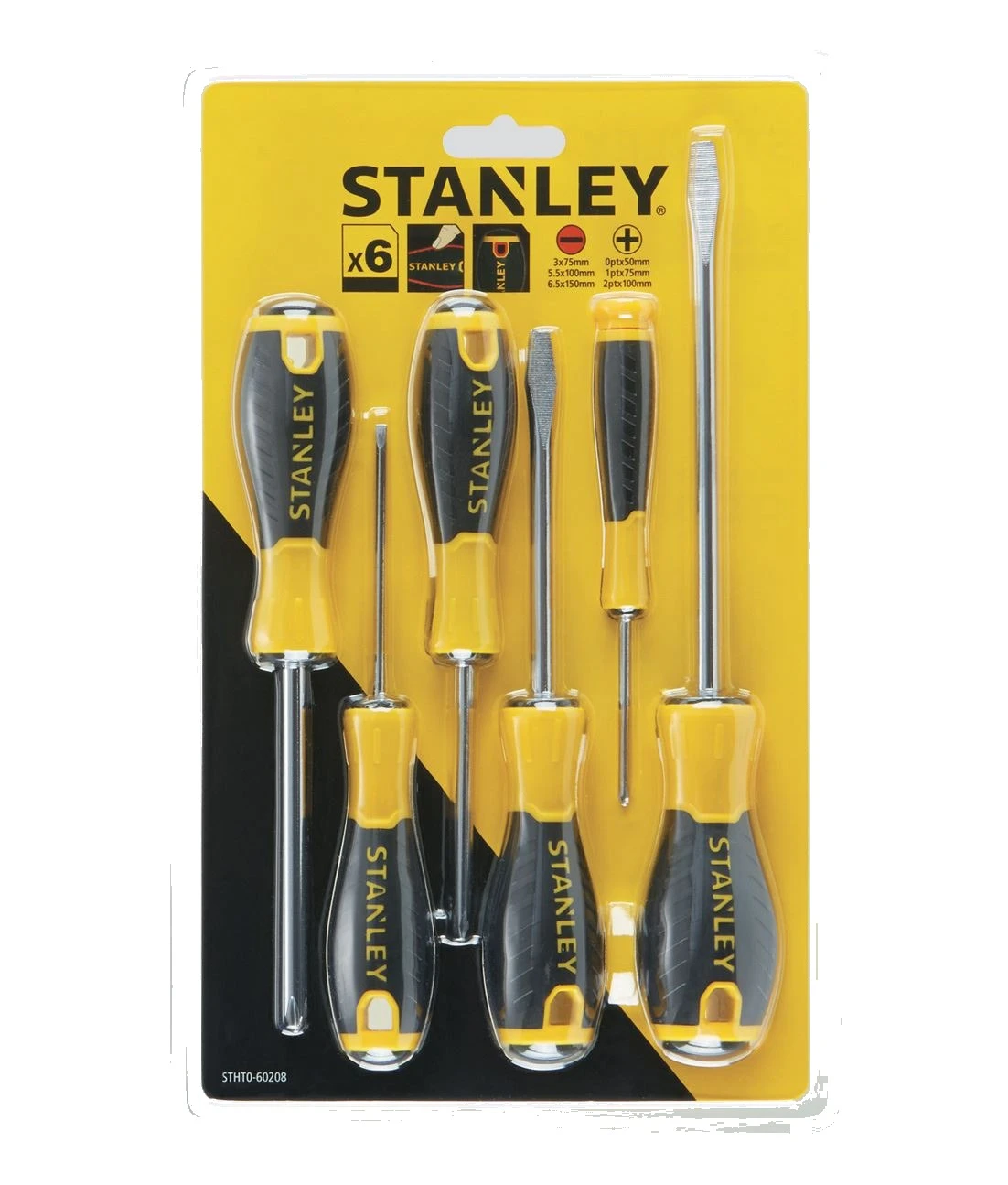 Set 6 cacciaviti essential stanley