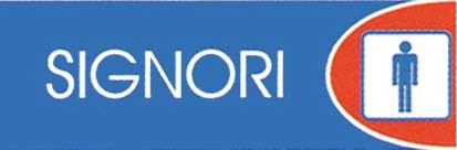 Targa logofix "signori"
