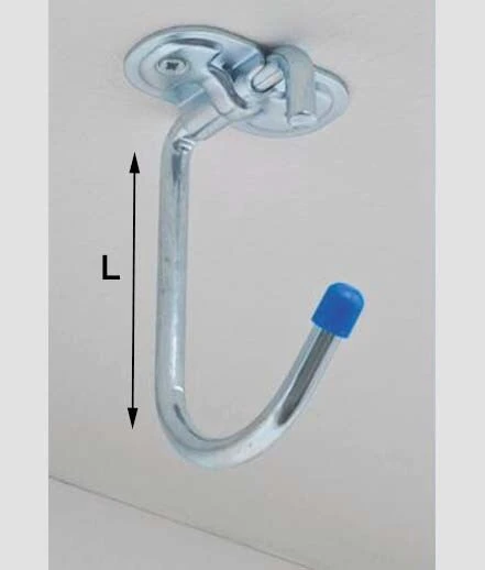 Gancio ripiegabile multiuso parete/soffitto a.4120