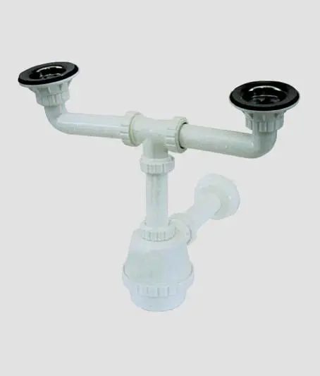 Sifone lavello a due vie