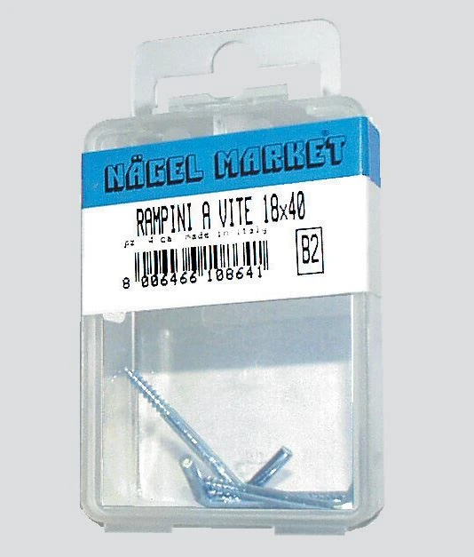 Rampino a vite diritto zincato