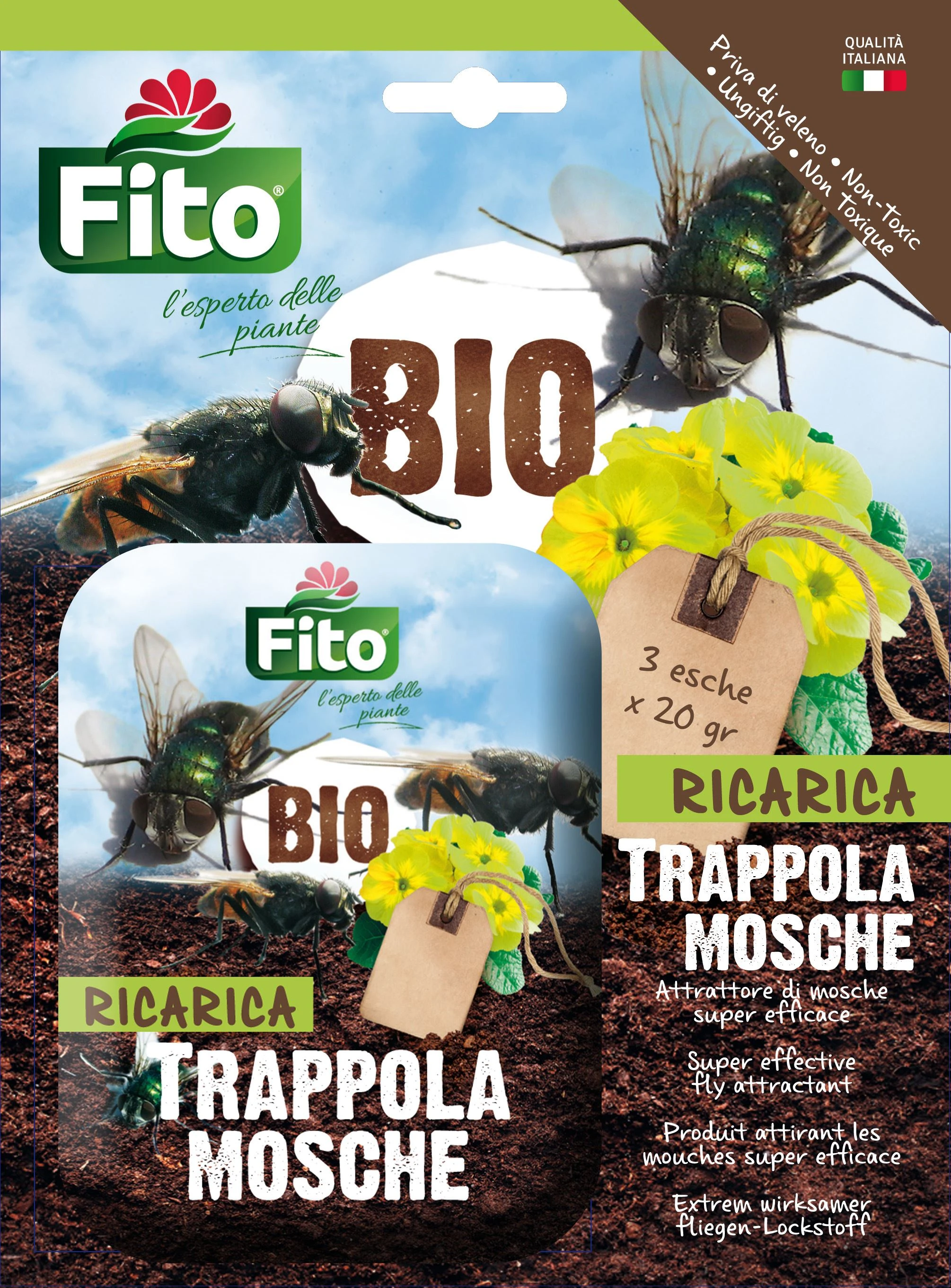 Fito bio esca trappola mosche