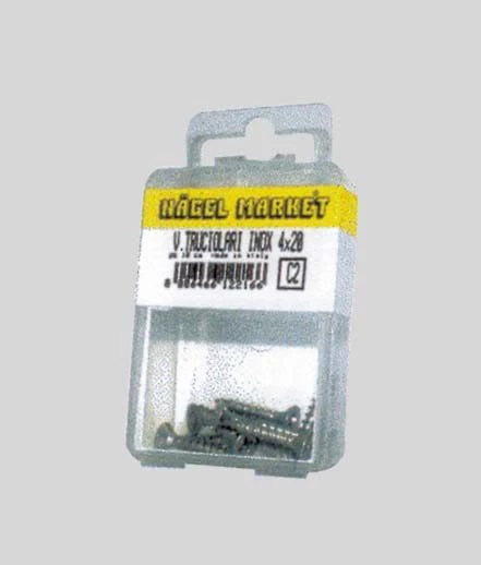 Vite per truciolare testa svasata piana acciaio inox