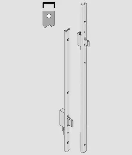 Coppia deviatori testata "u" modulare cisa 06444 35