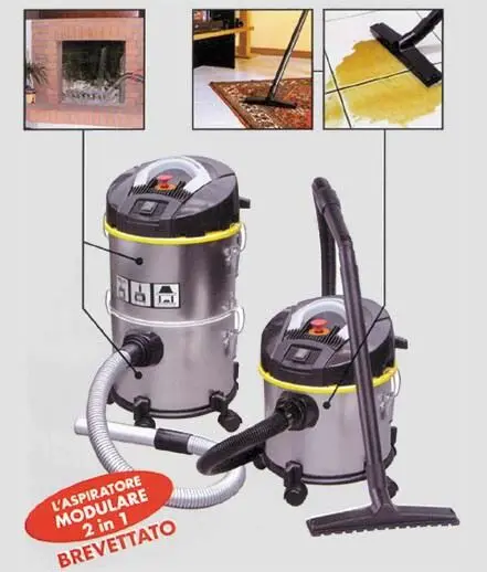 Aspirapolvere/ cenere/ liquidi ashley double lavor