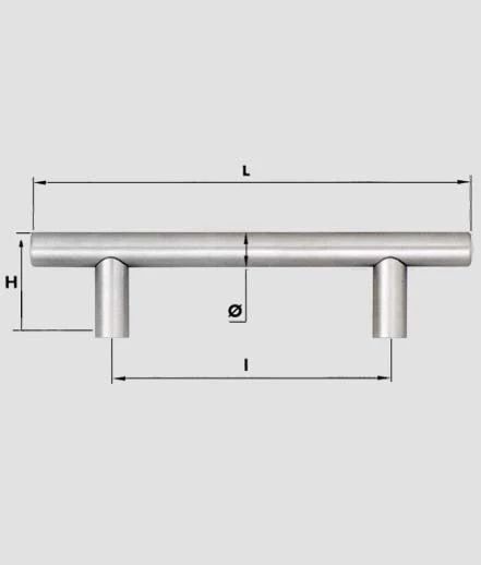 Maniglia modulare acciaio inox – Lunghezza: 370