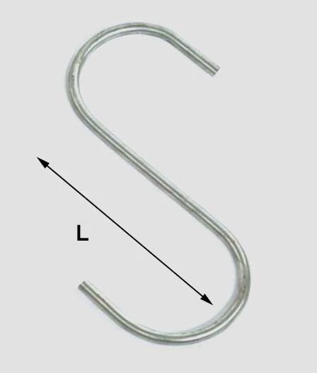 Gancio "s" multiuso acciaio zincato a.4090